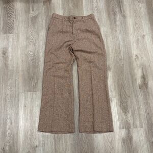 RARE Vtg 70s JC Penney Coordinated Sportswear Wool Flat Front Trousers Sz 29x28